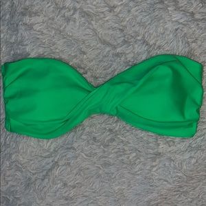 Green Twist Bikini Top
